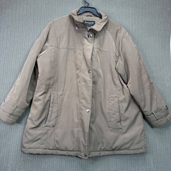 Forecaster Of Boston Womens Size 1xTaupe Insulated Coat - Picture 1 of 8